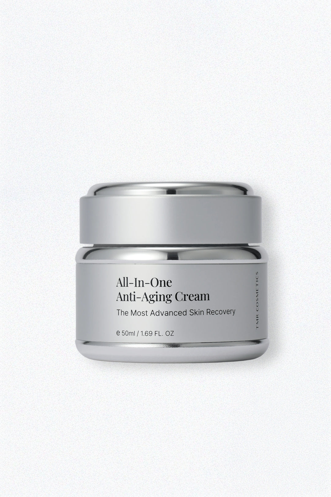 TMR AIO (All-in-One) Anti-Aging Cream designed for mature skin, providing overnight renewal, firmer look, and deep hydration in a single step without multiple heavy products.