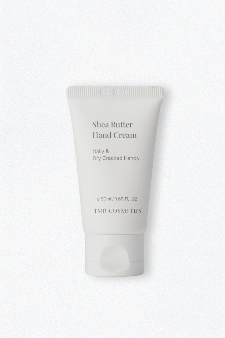 TMR ultra-nourishing hand cream formulated with 10,000ppm shea butter to provide deep, long-lasting moisture for chronically dry skin.